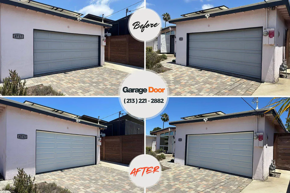 Before and after: garage door repair Appalachia, VA